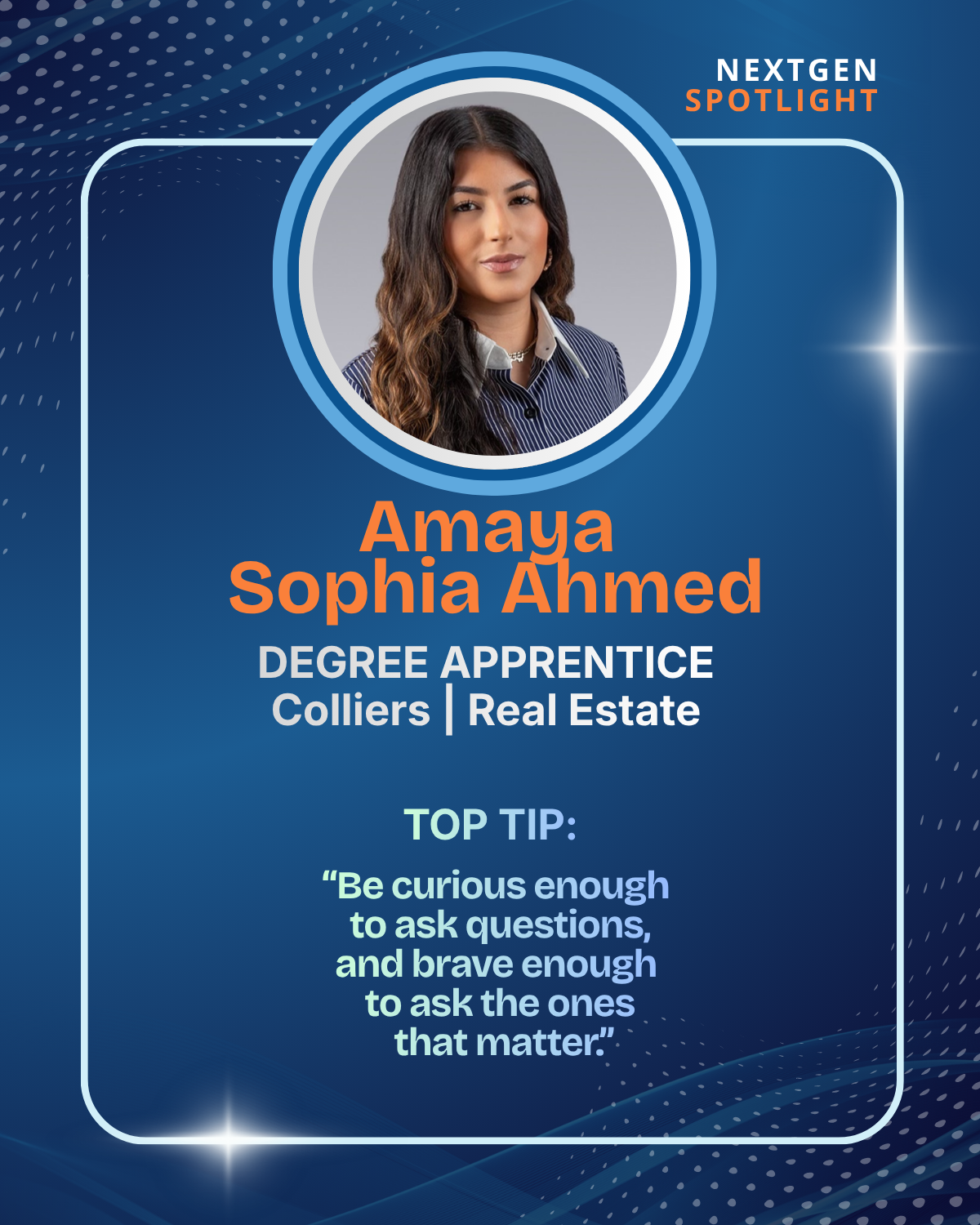 NextGen Spotlight Amaya Sophia Ahmed